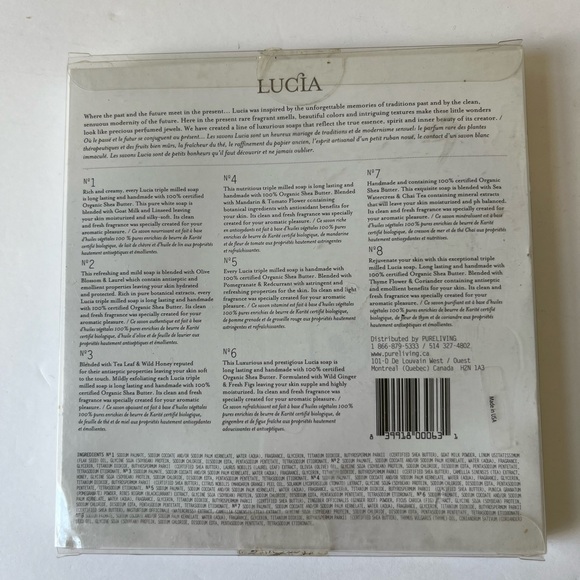 LUCIA GUEST SOAPS | SET OF 8 SOAPS | #1 - 8 INCLUDED | .88 oz EACH | NEW - Picture 2 of 2